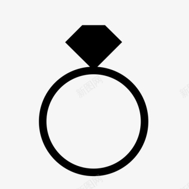 戒指周年纪念钻戒图标图标