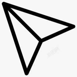 用户折纸纸飞机飞机传单图标高清图片