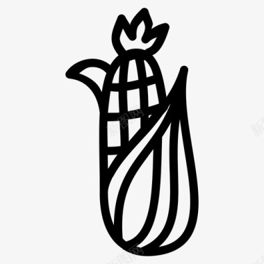 玉米蔬菜植物图标图标