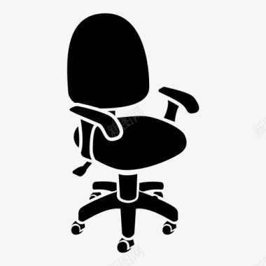 椅子旋转椅座椅图标图标