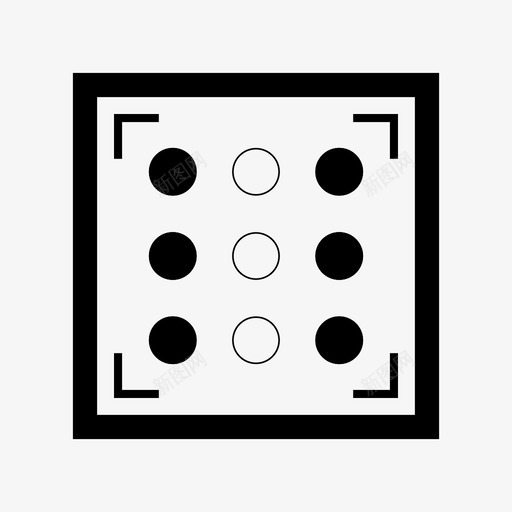 掷骰子六数定图标svg_新图网 https://ixintu.com 掷骰子六 数定
