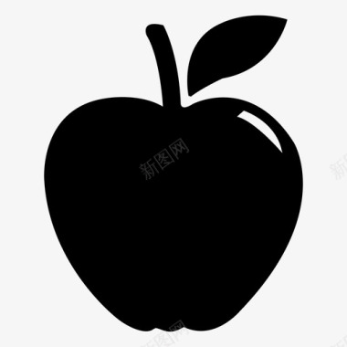 苹果苹果汁饮食图标图标
