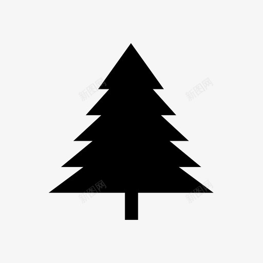 松树剪影公园图标svg_新图网 https://ixintu.com 公园 冷杉树 剪影 圣诞节 常绿 新年 木材 松树 自然资源