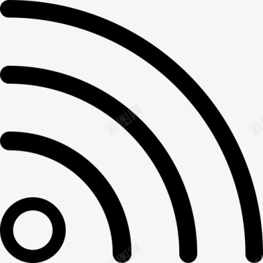 wifi宽带计算机工作图标图标