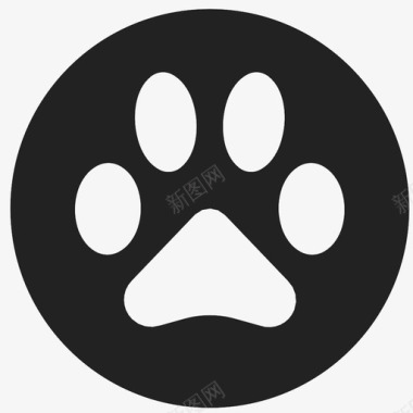 爪印动物猫图标图标