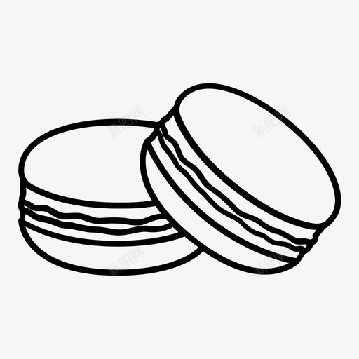 麦卡龙甜点食品图标svg_新图网 https://ixintu.com 产品 甜点 蛋白酥皮 面包店概述 项目 食品 麦卡龙
