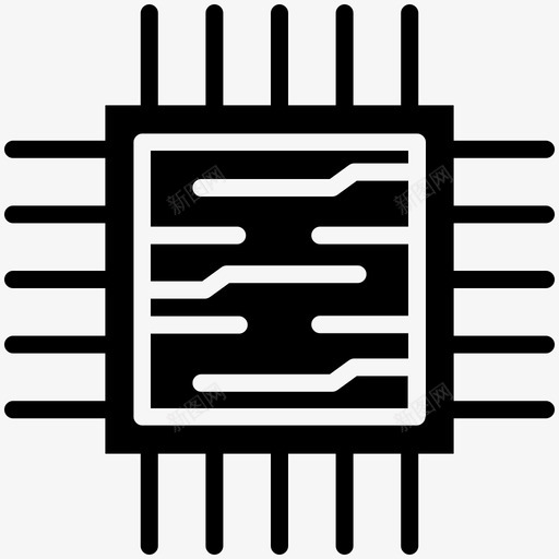 微芯片处理器芯片微处理器图标svg_新图网 https://ixintu.com 人工智能 处理器芯片 存储芯片 工程冷矢量图标 微处理器 微芯片 晶体管 计算机芯片 集成电路