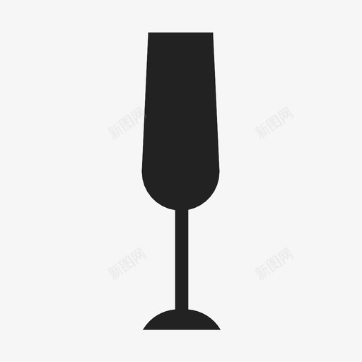 香槟长笛饮料庆祝图标svg_新图网 https://ixintu.com 庆祝 派对 玻璃杯 葡萄酒 饮料 香槟长笛