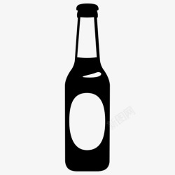 贝克啤酒啤酒酒瓶子图标高清图片