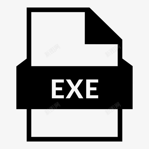 exe文件编程字母图标svg_新图网 https://ixintu.com exe文件 单击 字母 字母表 应用程序 扩展名 文件格式 文档 机密 编程