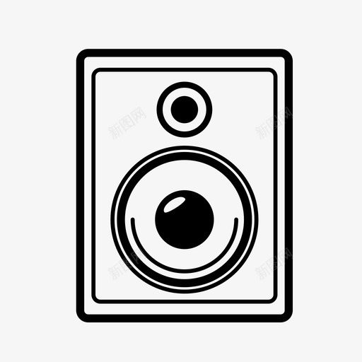 扬声器声音音乐图标svg_新图网 https://ixintu.com 专栏 低音 声音 娱乐 扬声器 收听 砰砰 音乐 音量