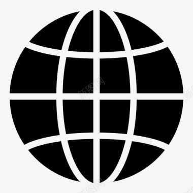 地球仪世界地图球体图标图标