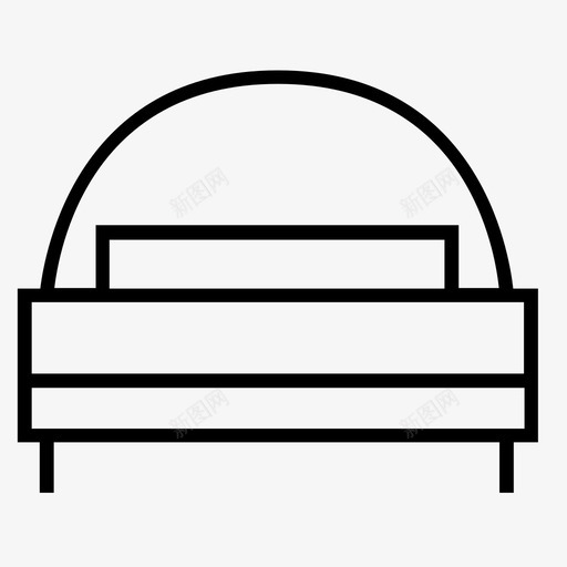 床家居装饰图标svg_新图网 https://ixintu.com 家居装饰 床
