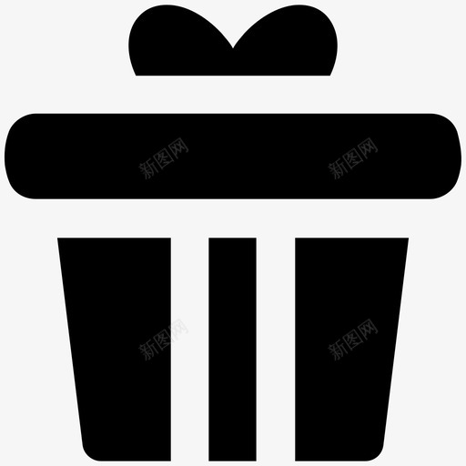 礼品盒时尚大胆的实体图标svg_新图网 https://ixintu.com 时尚大胆的实体图标 礼品盒
