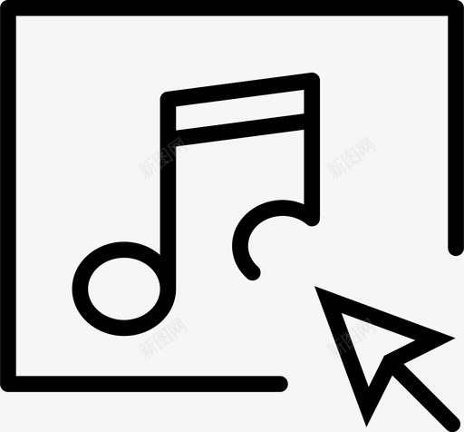 单击相册选择音乐声音图标svg_新图网 https://ixintu.com smashicons交互大纲 交互 单击相册 声音 旋律 选择曲调 选择歌曲 选择音乐 音频