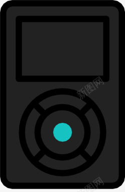 mp3播放器小型技术便携式音频图标图标