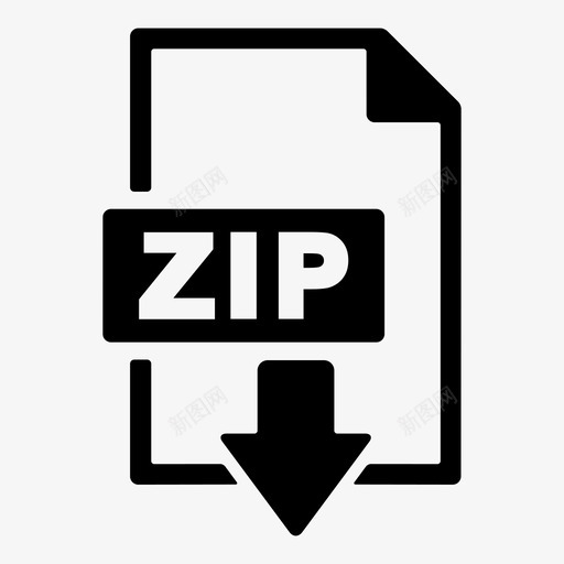 zip文件较小打开图标svg_新图网 https://ixintu.com winrar zip文件 下载 压缩 打开 扩展 文件格式3 文档 格式化 较小 附加