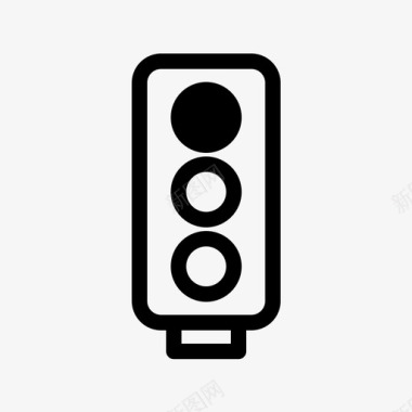 红绿灯刹车人图标图标