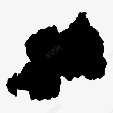 卢旺达非洲种族隔离图标图标