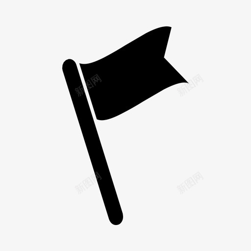 旗子区分标记图标svg_新图网 https://ixintu.com 区分 指出 挥手 挥舞 旗子 标记 记住