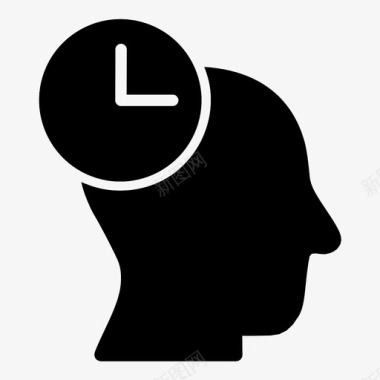 时间管理时钟控制图标图标