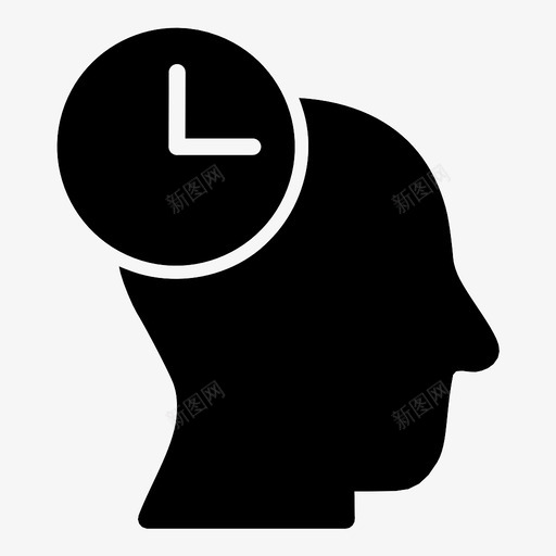 时间管理时钟控制图标svg_新图网 https://ixintu.com 事件 任务 优先事项 控制 时钟 时间管理 时间表 有组织 等待