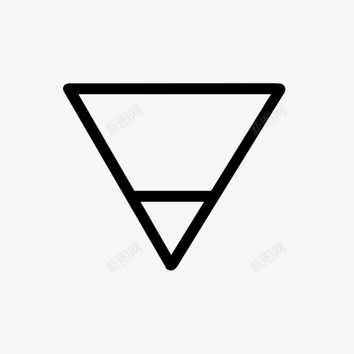 三角形箭头圆锥形图标svg_新图网 https://ixintu.com 三角形 几何 圆锥形 多边形 尖头 形状 现代 箭头 设计
