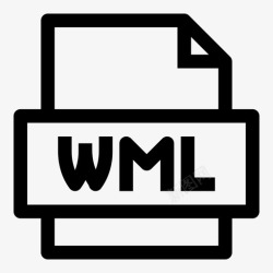 Flash扩展wml文件无线标记语言web文件图标高清图片