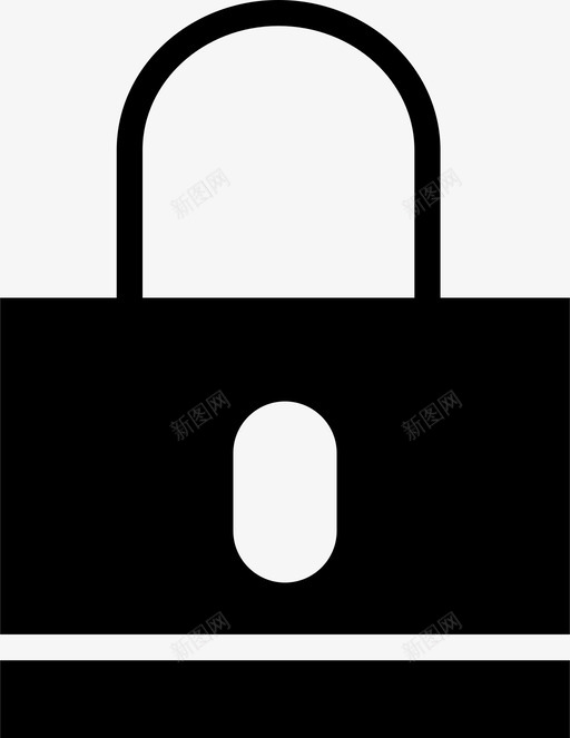 锁安全保护图标svg_新图网 https://ixintu.com 代码 保护 基本要素坚实 安全 符号 组合 钥匙 锁 门