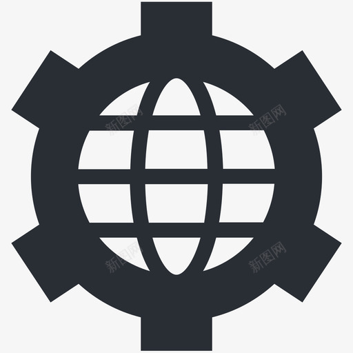地球仪用户界面和网络图标svg_新图网 https://ixintu.com 地球仪 用户界面和网络图标