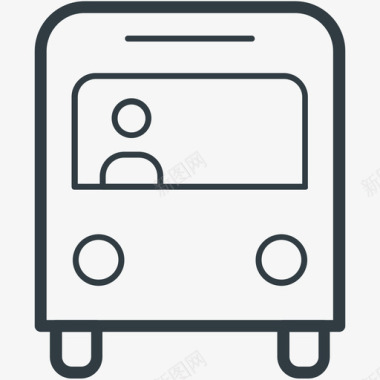 公共巴士交通线图标图标