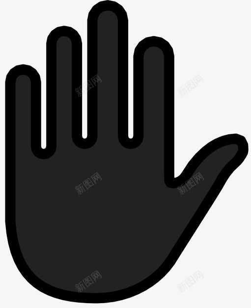 手身体部位手指图标svg_新图网 https://ixintu.com 人 停止 安全 手 手指 手掌 身体部位 隐私