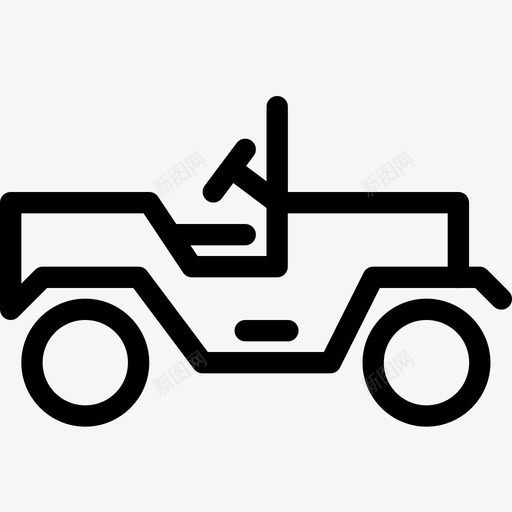吉普车汽车卡车图标svg_新图网 https://ixintu.com 亚视 卡车 吉普车 四轮驱动 敞篷 旅行 汽车 运输 运输和旅行 驾驶