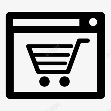 网上商店电视东西图标图标