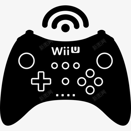WiiU无线游戏控制工具控制视频游戏图标svg_新图网 https://ixintu.com WiiU无线游戏控制工具 控制 视频游戏