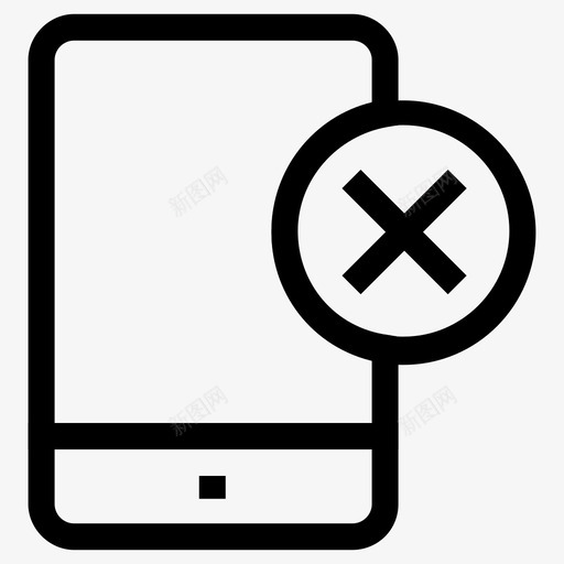 删除手机无用不必要图标svg_新图网 https://ixintu.com iphone ui图标 不必要 删除 删除手机 删除智能手机 取消选中 手机 抛出 无用