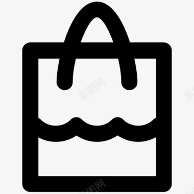 购物袋钱包塑料图标图标