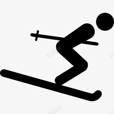 滑雪多种运动图标图标
