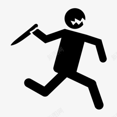 男刺客剑跑图标图标