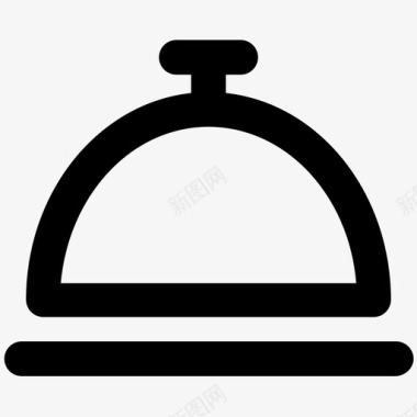 cloche服务盘餐厅图标图标