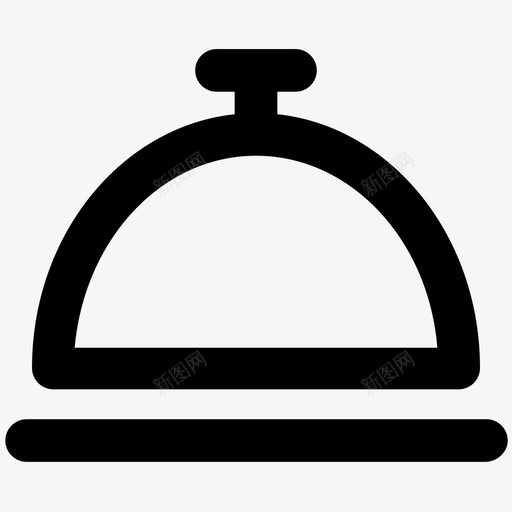 cloche服务盘餐厅图标svg_新图网 https://ixintu.com cloche 厨师盘 圆顶 庆祝和派对大胆的线图标 服务盘 盖子 盘子 钟形 食物盘 餐厅