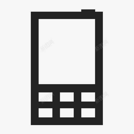 手机盒子网格图标svg_新图网 https://ixintu.com 手机 盒子 移动电话 窗户 网格 非对称