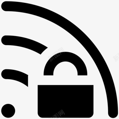 wifi安全安全粗体图标图标