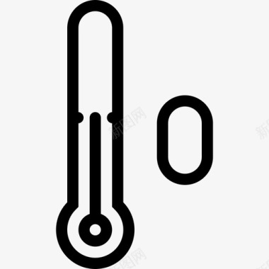 温度计天气保险概述图标图标