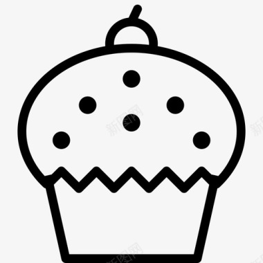 纸杯蛋糕冰沙食品图标图标