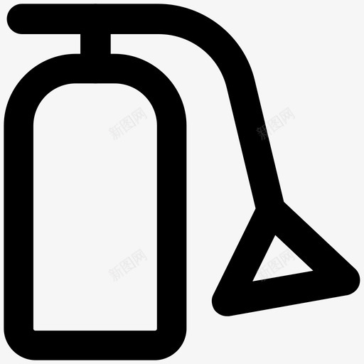 灭火器酒店粗体线条图标svg_新图网 https://ixintu.com 灭火器 酒店粗体线条图标