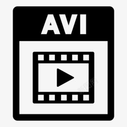 电影字幕avi文件字幕播放图标高清图片