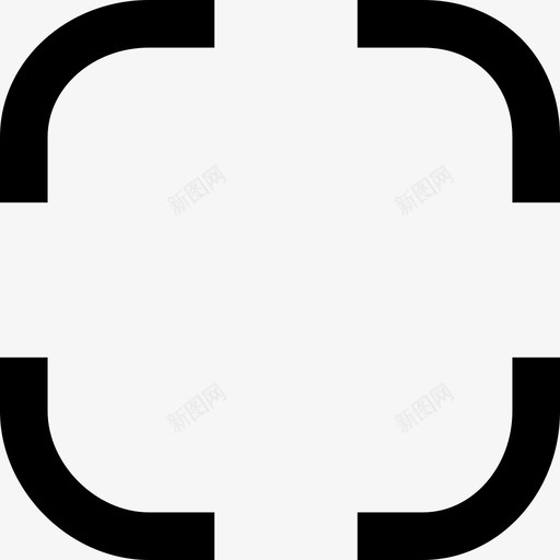 圆角方形轮廓形状酷图标svg_新图网 https://ixintu.com 圆角方形轮廓 形状 酷图标