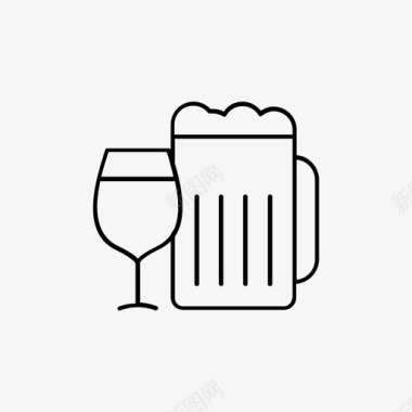 喝酒酒吧啤酒图标图标