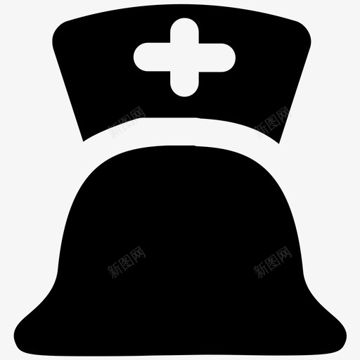 护士帽医学大胆的固体图标svg_新图网 https://ixintu.com 医学大胆的固体图标 护士帽
